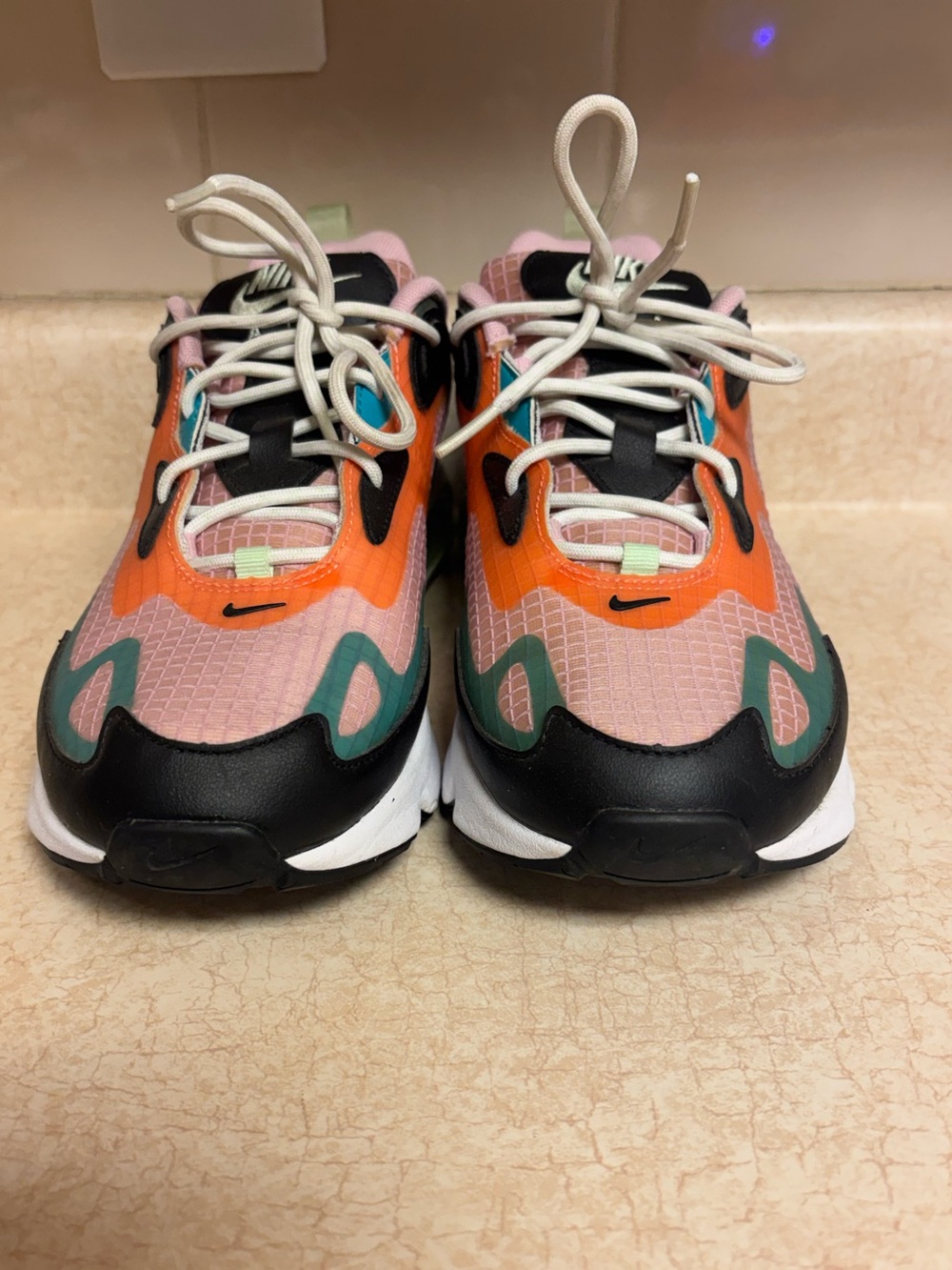 Nike Air Max 200 Light Arctic Pink Orange Pulse Size Women’s 8.5 - Picture 6 of 13